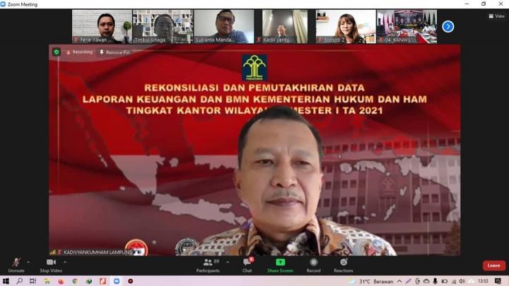 Tingkatkan Penanganan Yankomas, Kementerian Hukum dan HAM RI, Lampung, Ikuti Sosialisasi Rancangan Perubahan Permenkumham Nomor 32 Tahun 2016