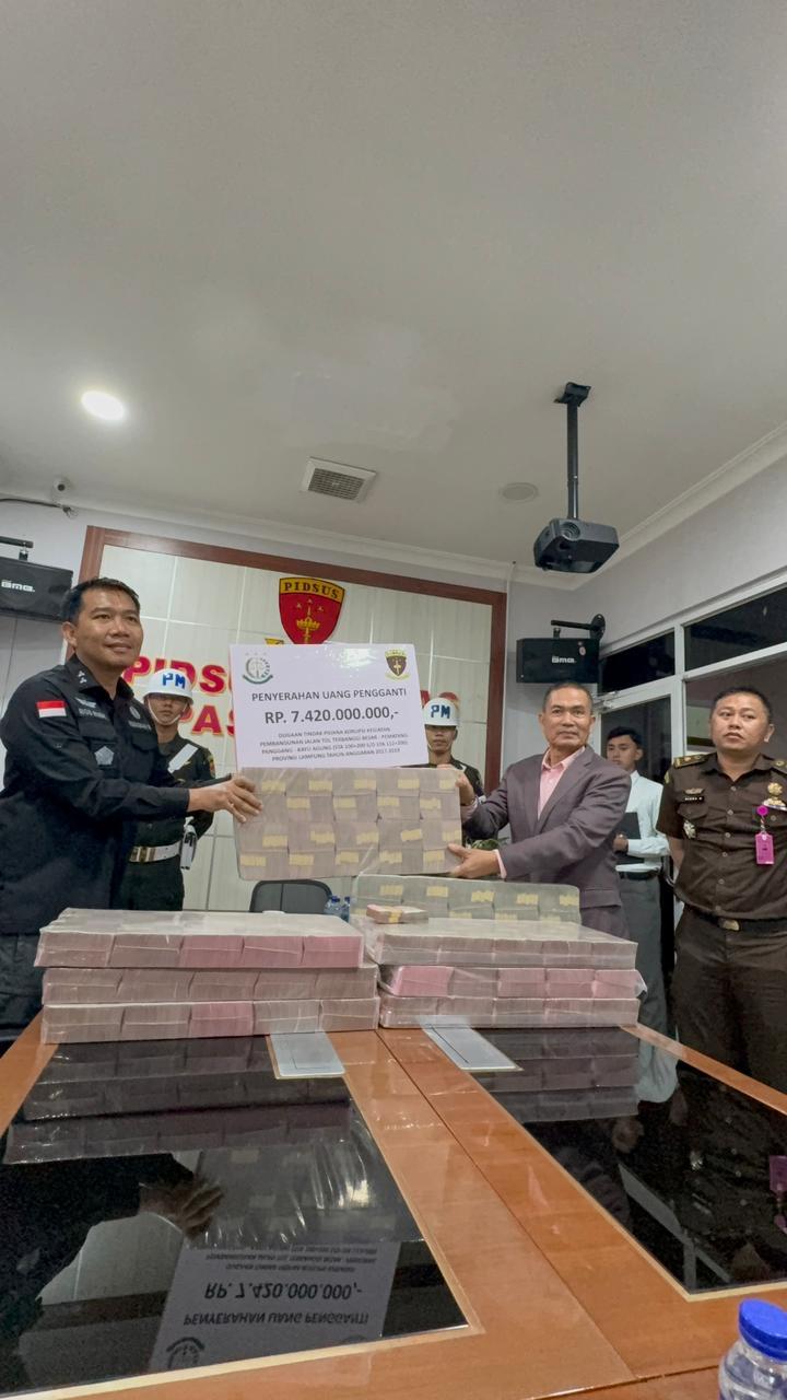 Dana Korupsi Tol Lampung yang Dikembalikan Capai Rp11 Miliar