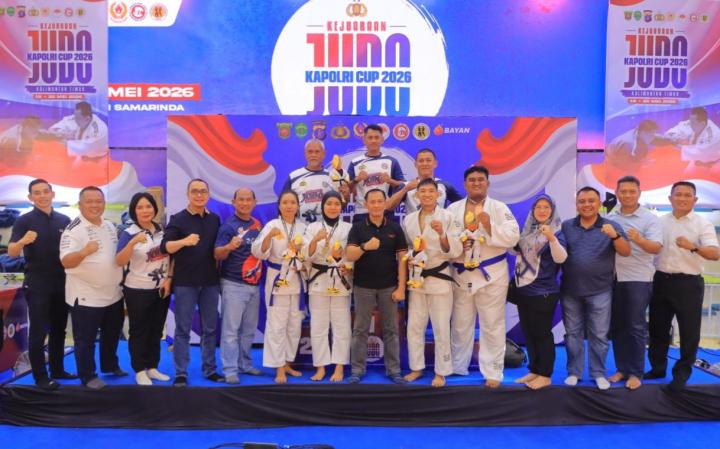 Atlet Judo Polda Lampung Raih Empat Medali di Hari Pertama Kejuaraan Kapolri Cup 2026