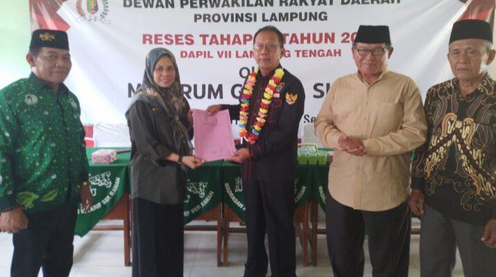 Serap Aspirasi Ketua DPRD Lampung Sambangi SMA MA Ma’arif