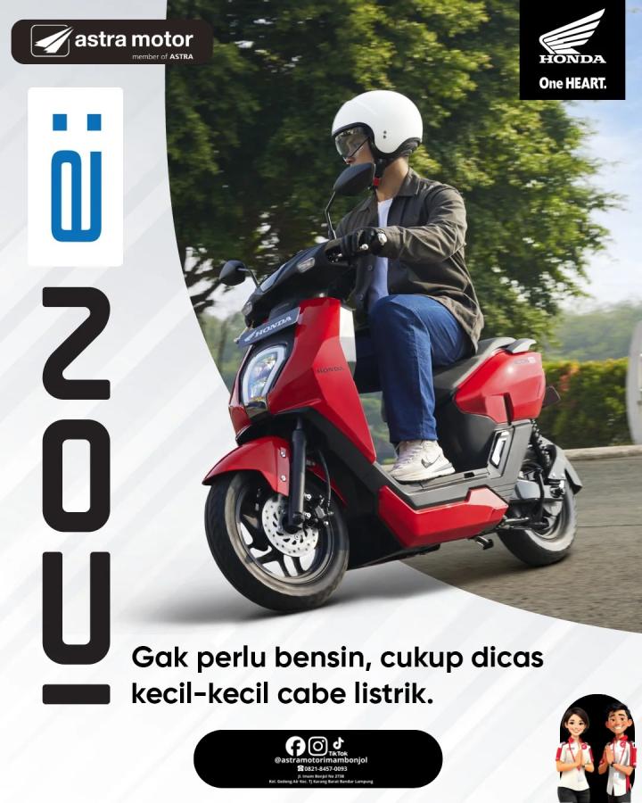Honda ICON e: Solusi Gesit Nan Irit, Kini Hadir di Astra Motor Imam Bonjol