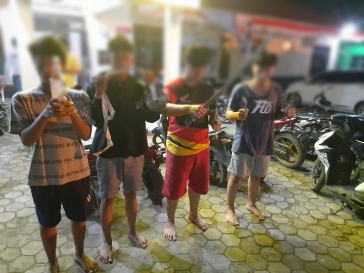 Polsek Kemiling Amankan Kelompok Motor  Hendak Tawuran 