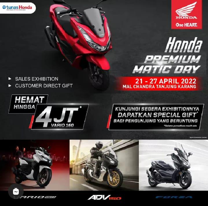 Main Dealer dan Jaringannya NSS Kedaton Mengadakan Honda Premium Matic Day April 2022