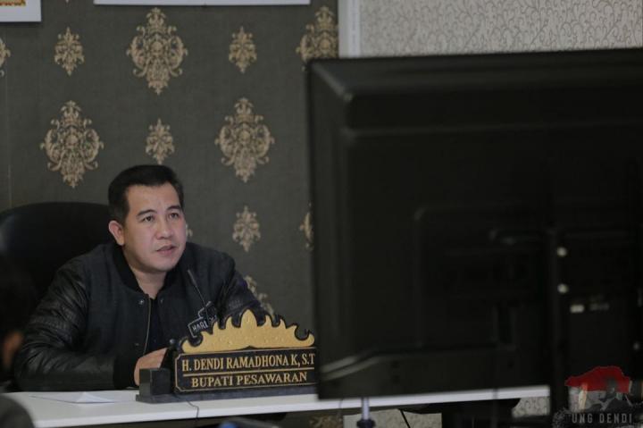 Rayakan Hari Jadi ke 14 Kabupaten Pesawaran, Bupati Dendi Berharap Masyarakat Tingkatkan Prokes