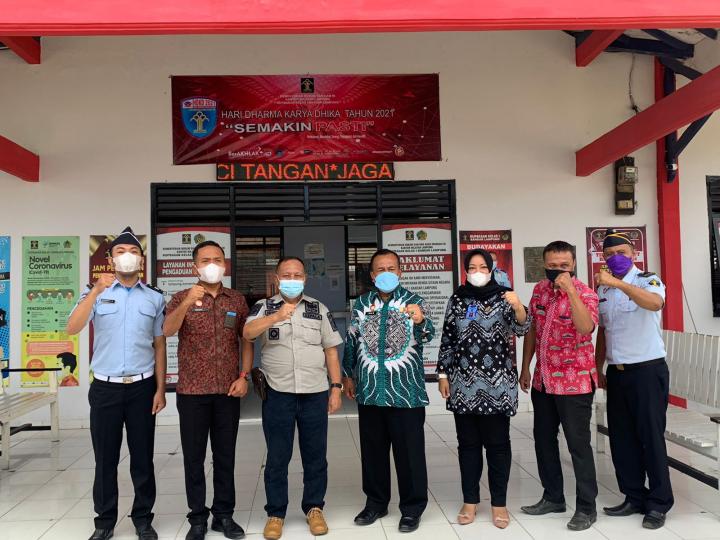 Beri Penguatan Tugas, Plt Kemenkumham Lampung Kunjungi Rupbasan Bandarlampung