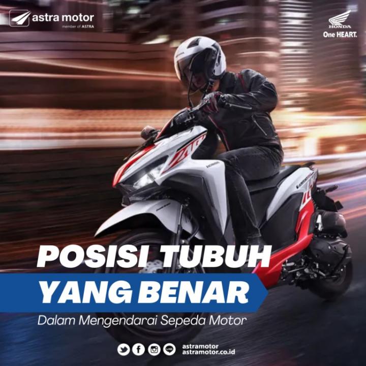 Posisi Tubuh Yang Benar Dalam Mengendarai Sepeda Motor