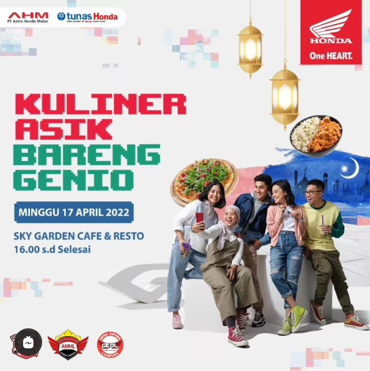 Tunas Honda dan Jaringannya NSS Kedaton Sukses Menggelar Kuliner Asik Bareng Genio