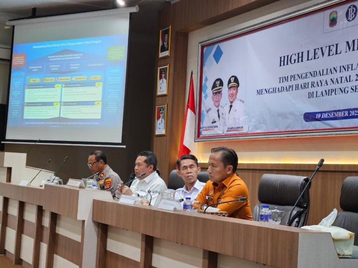 High Level Meeting (HLM) Tim Pengendalian Inflasi Daerah (TPID) Kabupaten Lampung Selatan Sinergi Bersama Kendalikan Inflasi dan Ekspetasi