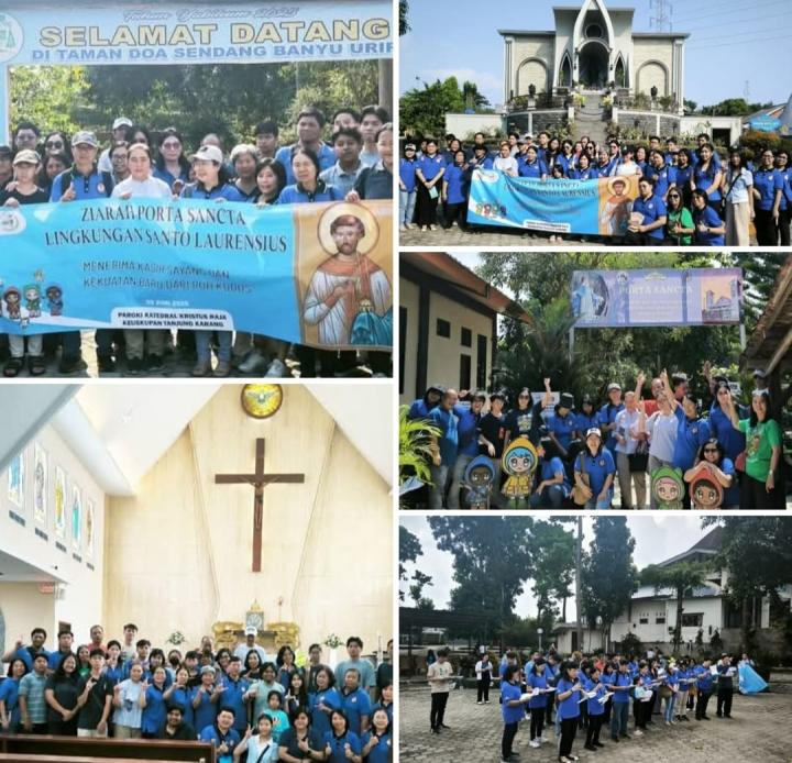 Ziarah Porta Santa Warga Lingkungan St. Laurensius  yang Kali Pertama