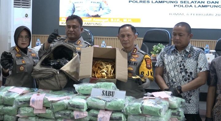 Polisi Gagalkan Penyelundupan Narkoba Rp131 Miliar di Bakauheni, Diduga Jaringan Internasional