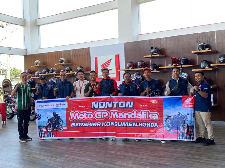 Nonton MotoGP Mandalika Bersama 6 Konsumen Honda: Wujud Apresiasi TDM Lampung untuk Konsumen Setia   