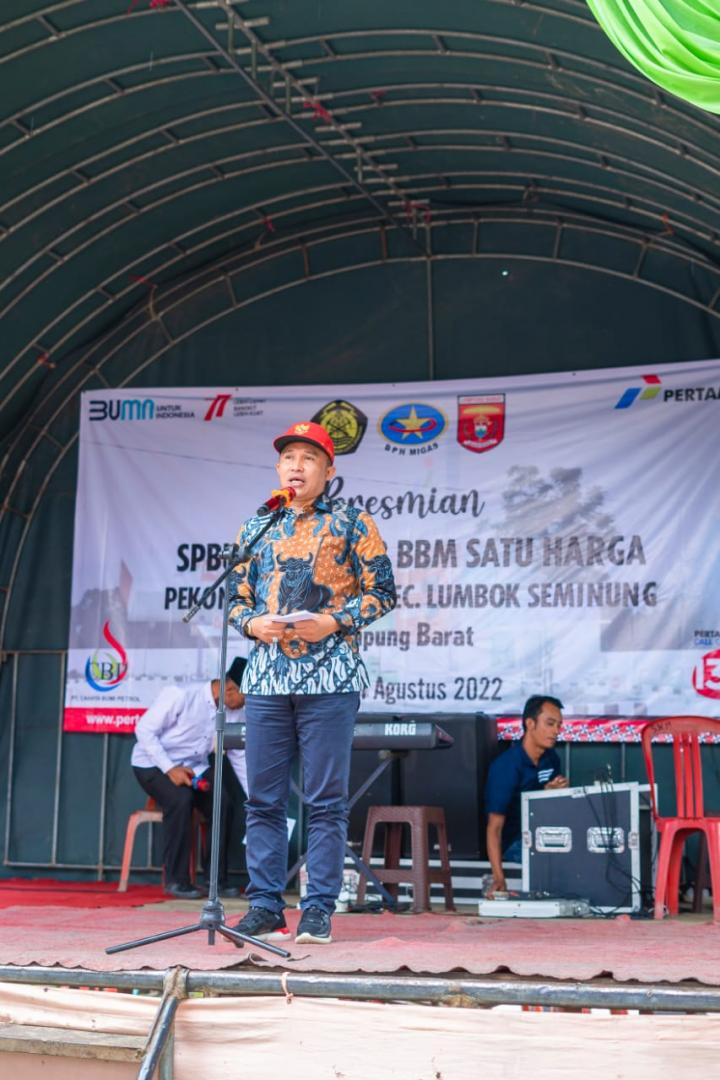 Pertamina Patra Niaga Regional Sumbagsel Hadirkan BBM Satu Harga di Kecamatan Lumbok Seminung, Lampung Barat