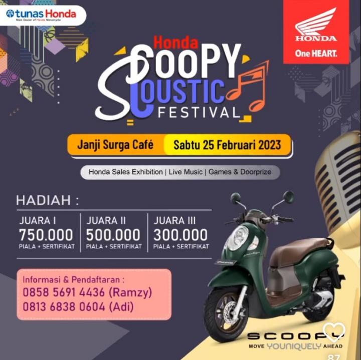 Main Dealer dan Jaringannya NSS Kedaton Menggelar Honda Scoopy Coustic FestivalÂ 