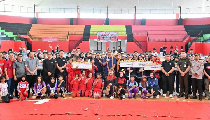 Jaring Bibit Atlet, Kejuaraan Tarkam Kemenpora Resmi Dibuka di GWH Kalianda 