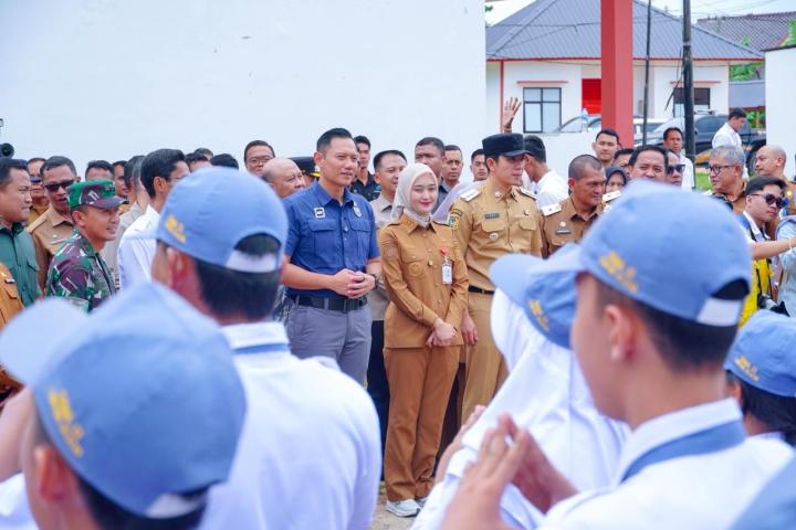 Menko AHY dan Wagub Jihan Tinjau SRMA 32 Lampung Selatan, Tegaskan Komitmen Majukan Pendidikan Berasrama