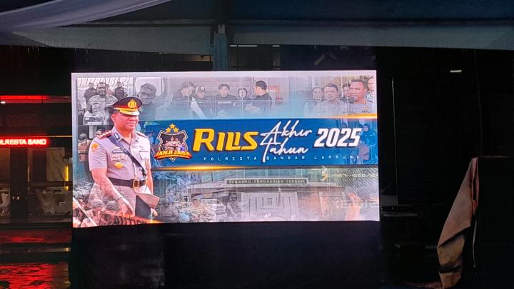 Sepanjang 2025, Polresta Bandar Lampung Tangani 4.729 Kasus Tindak Pidana