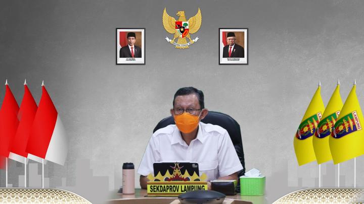 Pemerintah Provinsi Lampung ikuti Rapat Pemberlakuan PPKM Level IV bersama Menko Perekonomian