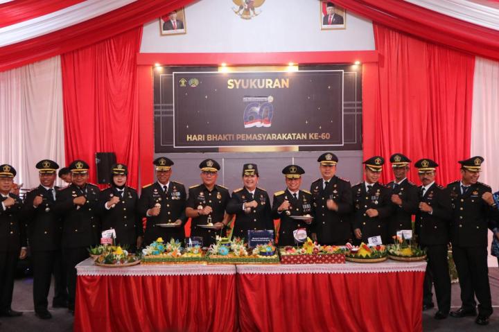 Pemasyarakatan PASTI Berdampak, Kemenkumham Lampung Gelar Upacara Peringatan Hari Bhakti ke 60 