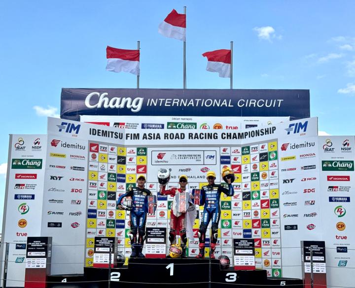 Gelar Juara Asia Didepan Mata, Pebalap AHRT Double Podium di Race 1 ARRC Buriram 