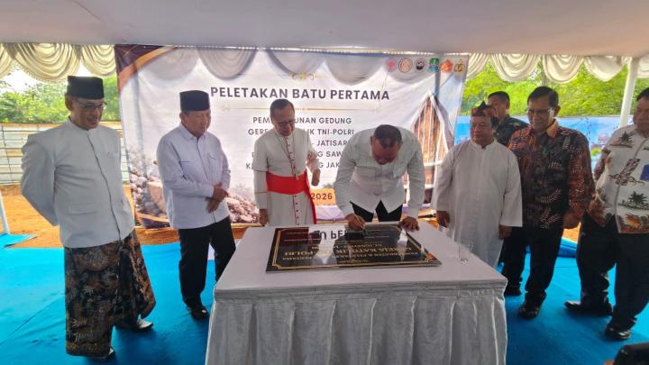 Kardinal Suharyo Pimpin Peletakan Batu Pertama Gereja TNI-Polri St. Ignatius Jatisari