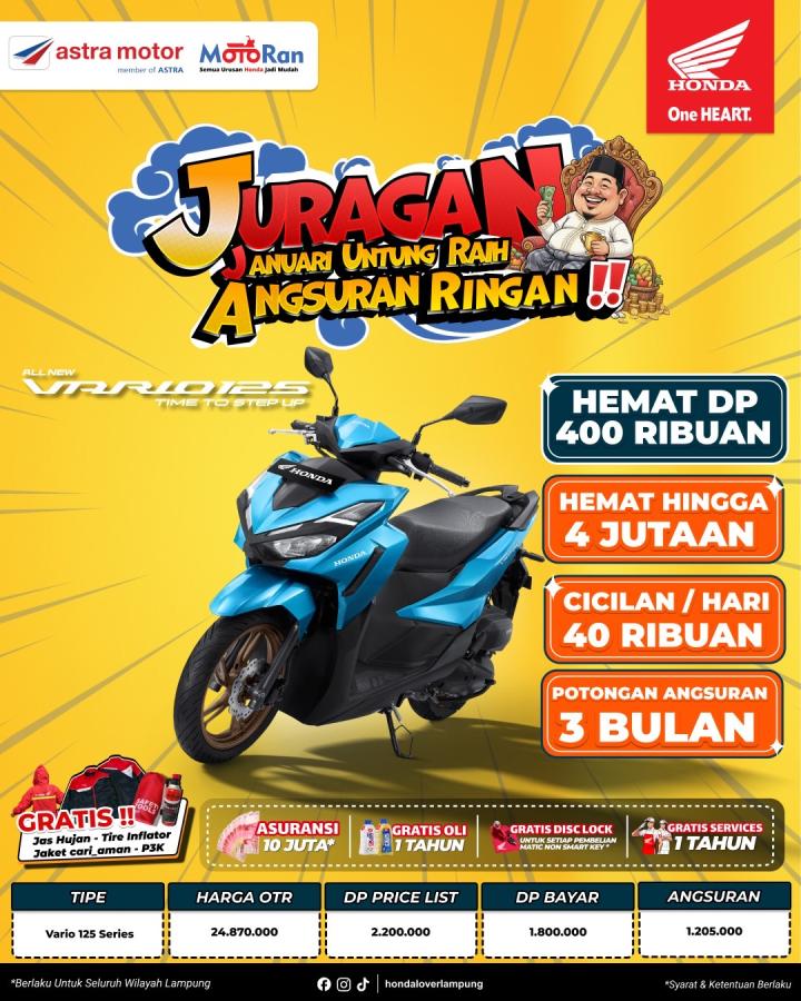 Promo “JURAGAN” Astra Motor Imam Bonjol Tawarkan Angsuran Ringan dan Banyak Keuntungan