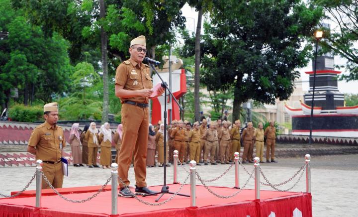 Pimpin Apel Mingguan, Staf Ahli Bidang Keuangan Kembali Ingatkan Kedisiplinan