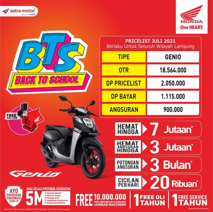 Promo Khusus Pembelian Honda Genio di Astra Motor Imam Bonjol
