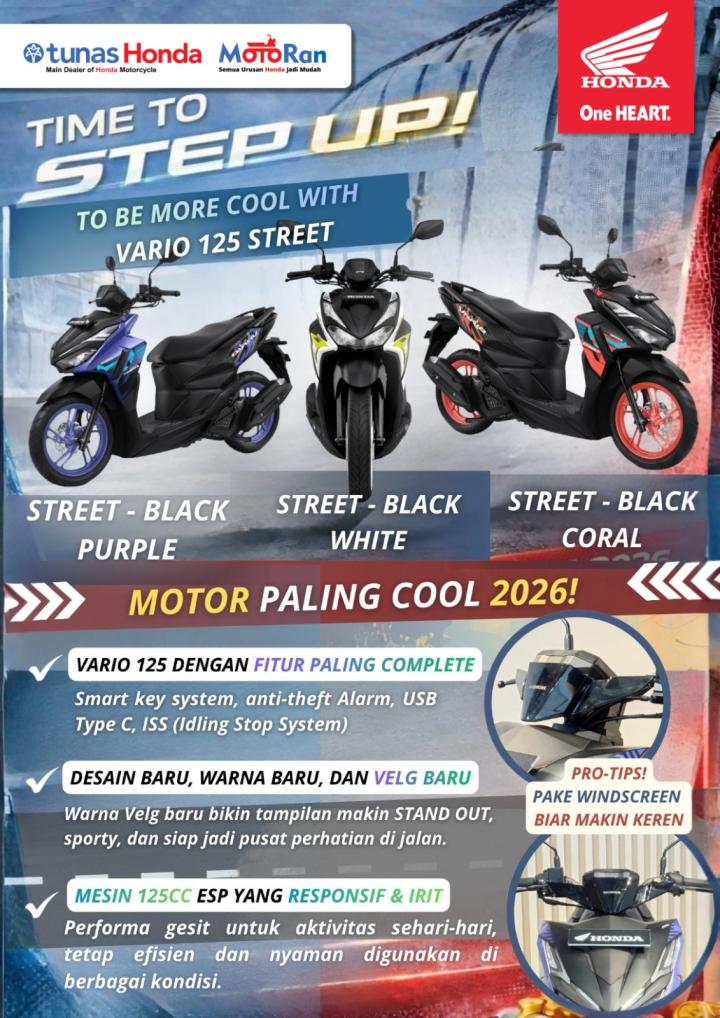 Honda Hadirkan Vario 125 Street, Skutik Paling Cool 2026 di Bandar Lampung