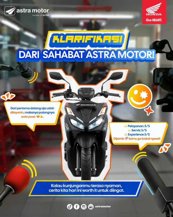 Klarifikasi Sahabat Astra Motor: Komitmen Astra Motor Natar dalam Memberikan Pelayanan Terbaik kepada Konsumen