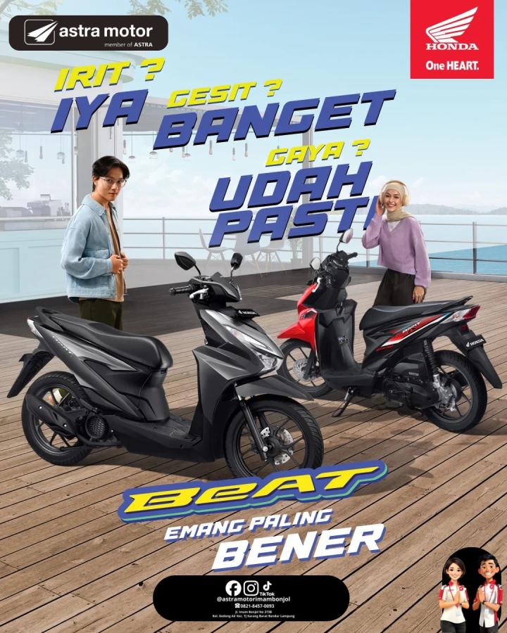 Dominasi Honda di Bandar Lampung: Scoopy dan BeAT Tetap Jadi Pilihan Utama Segmen Matik