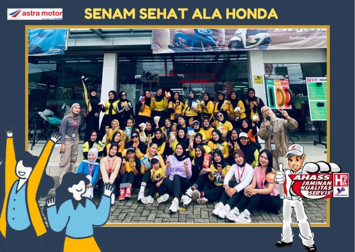 Rayakan Awal Tahun, Astra Motor Natar Gelar "Showroom Event: Senam Sehat Bersama Konsumen Setia"
