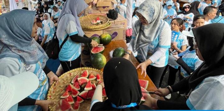 Kegiatan Fun Run 5K HUT Lampung Selatan Bagikan Sayur dan Buah Gratis Ke Masyarakat 