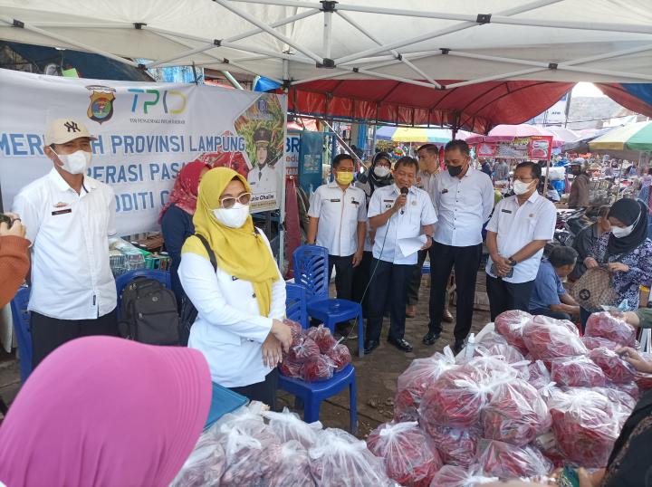 Pemprov Lampung Gelar Operasi Komoditi Cabe dan Bawang Merah Ditiga Lokasi Wilayah Bandar Lampung