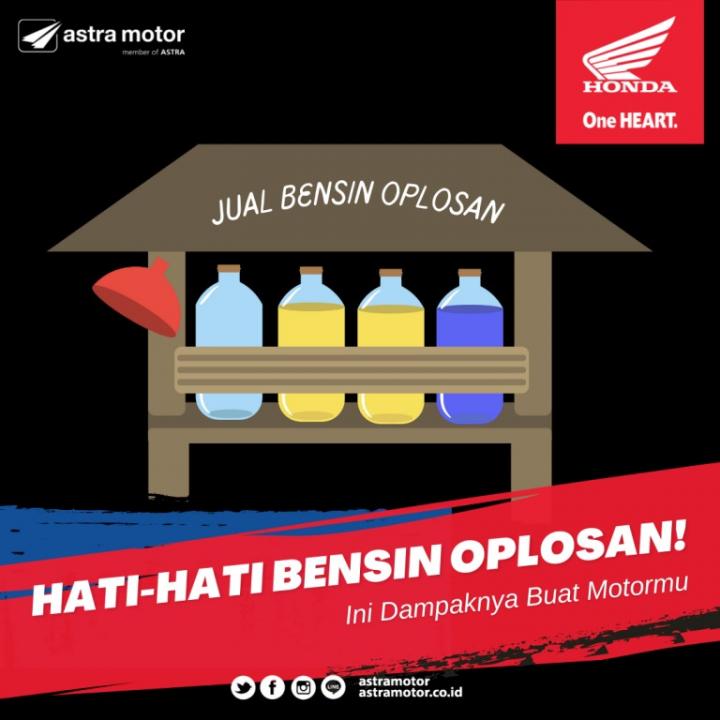 Hati-Hati Bensin Oplosan! Ini Dampaknya Buat Motormu