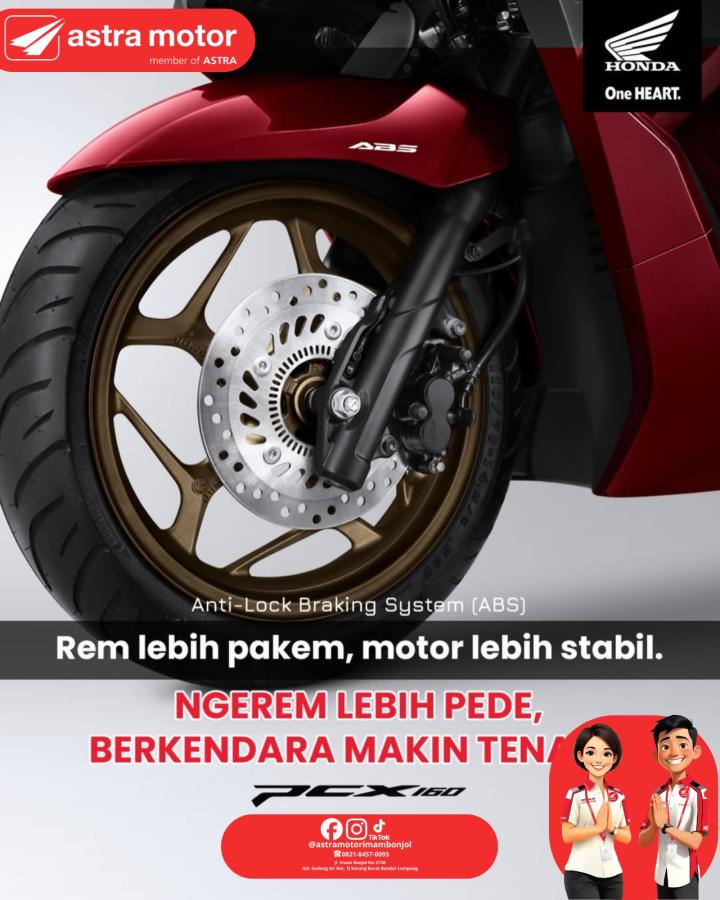 Astra Motor Imam Bonjol Edukasi Pentingnya Fitur ABS pada Honda PCX 160 demi Keselamatan Berkendara