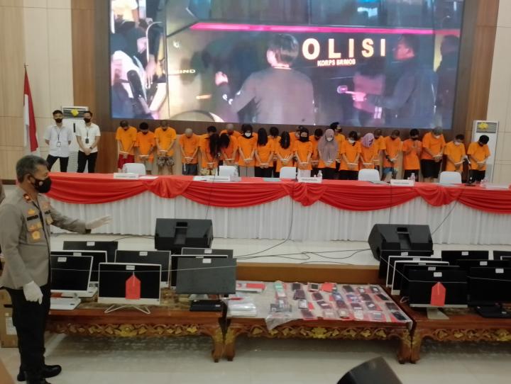 27 Orang Termasuk Influencer Diamankan Polda Lampung Terkait Judi Online 