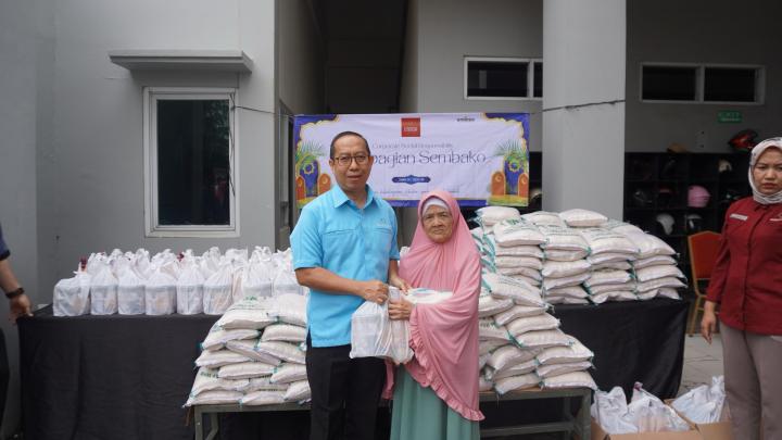 Emersia Hotel & Resort Bandar Lampung Berbagi Kebahagiaan Ramadan dengan 205 Paket Sembako