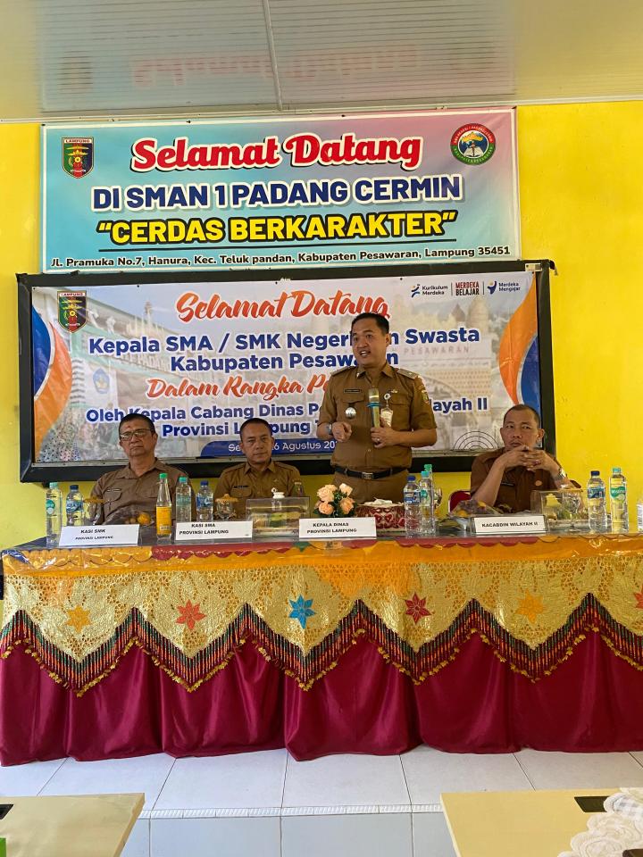 Kadisdikbud Lampung Tekankan, Kepala Sekolah  Harus Mampu Jadi Penggerak Inovasi Pendidikan 