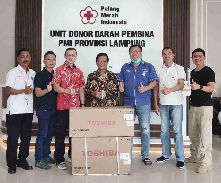 PSMTI Lampung Bersama Chandra Peduli Kasih Berikan Bantuan Kepada Unit Donor Darah PMI Pembina Provinsi LampungÂ 