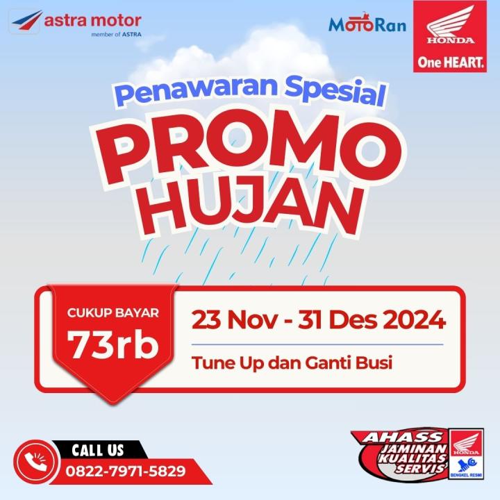 Musim Hujan Sudah Tiba, Yuk Rutin Cek 5 Komponen Sepeda Motor Mu
