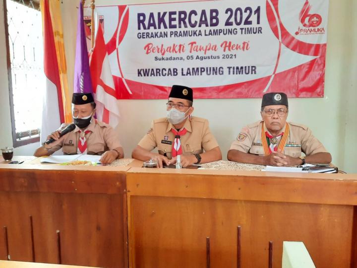 Pramuka Kwartir Lampung Timur Gelar Rakercab tahun 2021