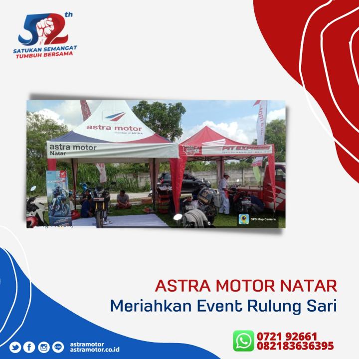 Honda Astra Motor Natar Turut Ramaikan Kegiatan Sunatan Masal di Lapangan Rulung Sari