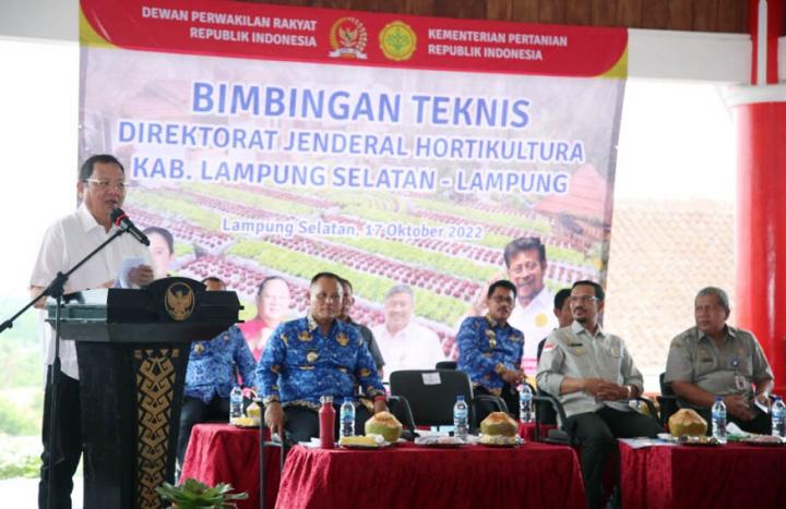 Bupati Lampung Selatan Nanang Ermanto Hadiri Bimtek Ditjen Hortikultura Kementerian PertanianÂ 