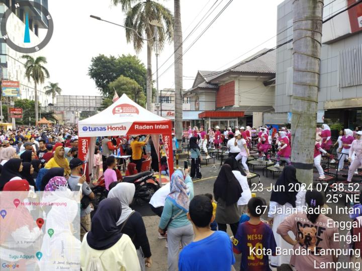 TDM Radin Intan Meriahkan HUT Lampung Dengan Senam Trampolin 