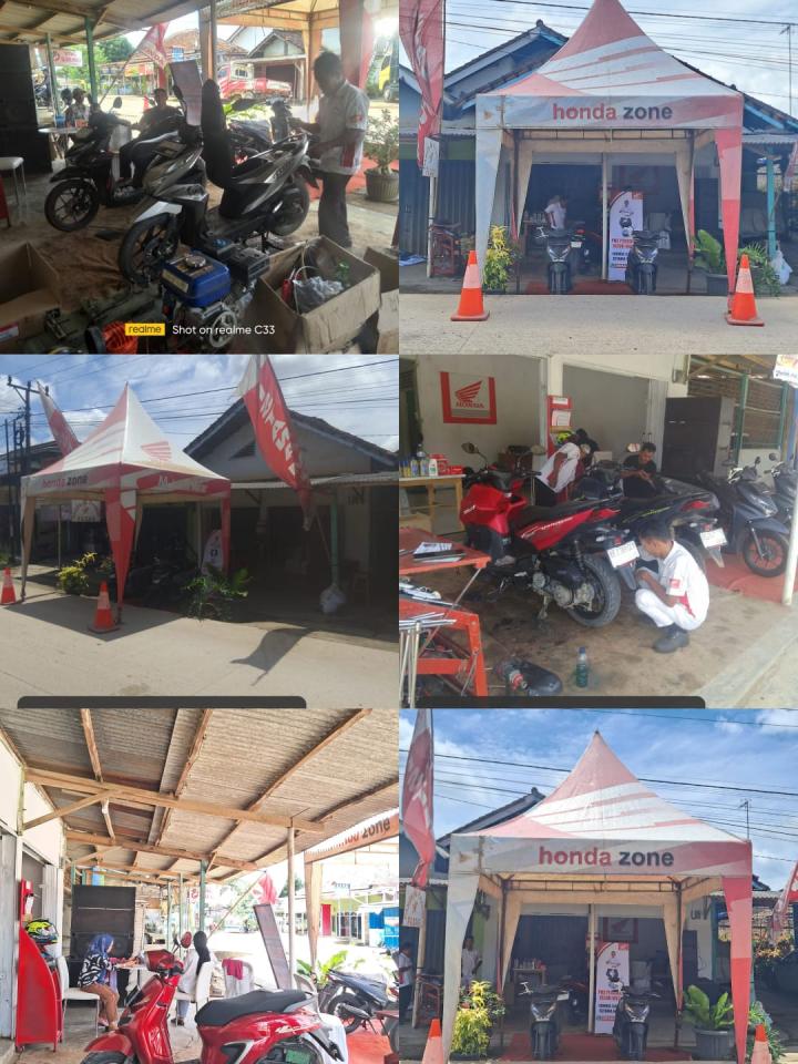 ISTANA MOTOR 1 Gelar Service Kunjung dan Pameran Tenda Honda