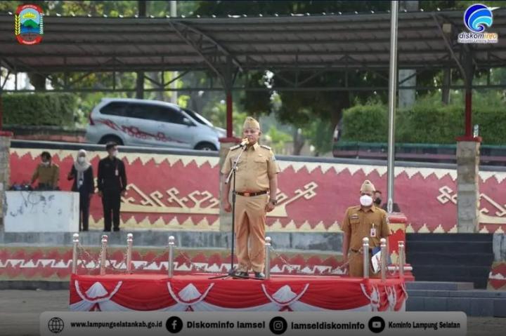 Bupati Nanang Pimpin Apel Perdana Pasca Lebaran