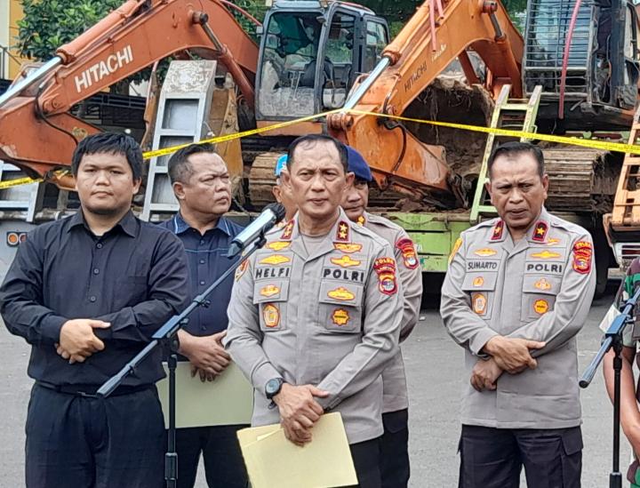 Tambang Emas Ilegal Diduga Terorganisir, Polda Lampung Kejar Pengendalinya