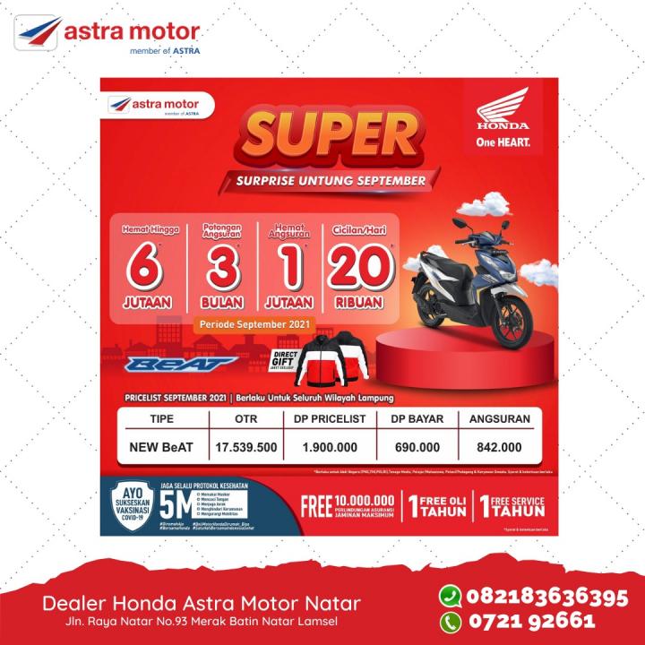 Program SUPER Surpirce Untung September di Gelar Honda
