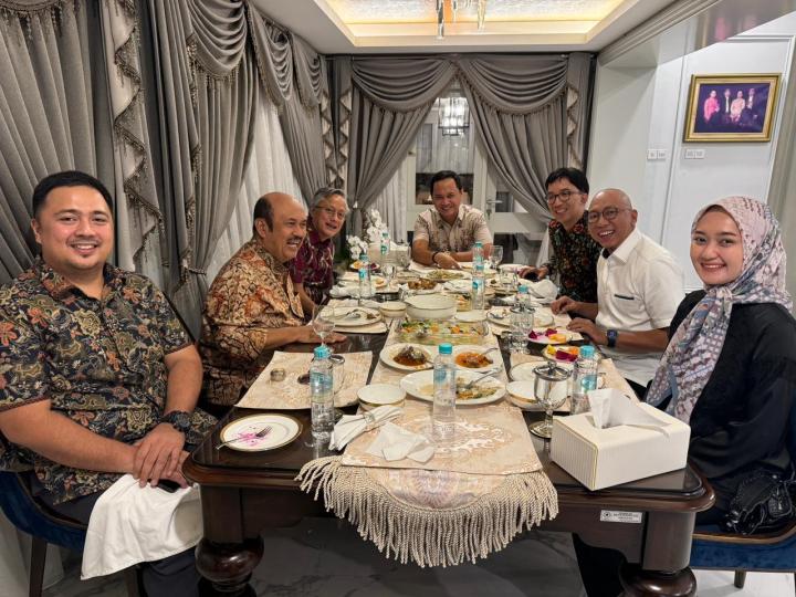 Mirza dan Jihan Bahas Sinergi Pembangunan Lampung Maju Dengan Menteri PPN/ Bappenas  