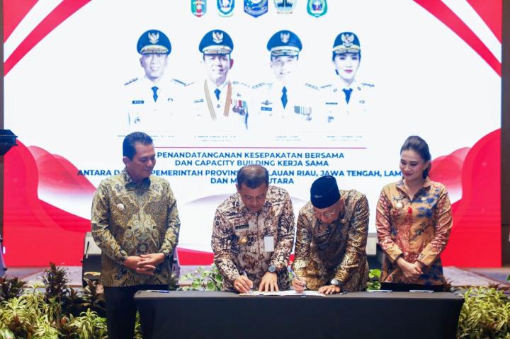 Bersama Tiga Gubernur, Lampung Perkuat Jalur Ekspor Komoditas Unggulan ke Singapura